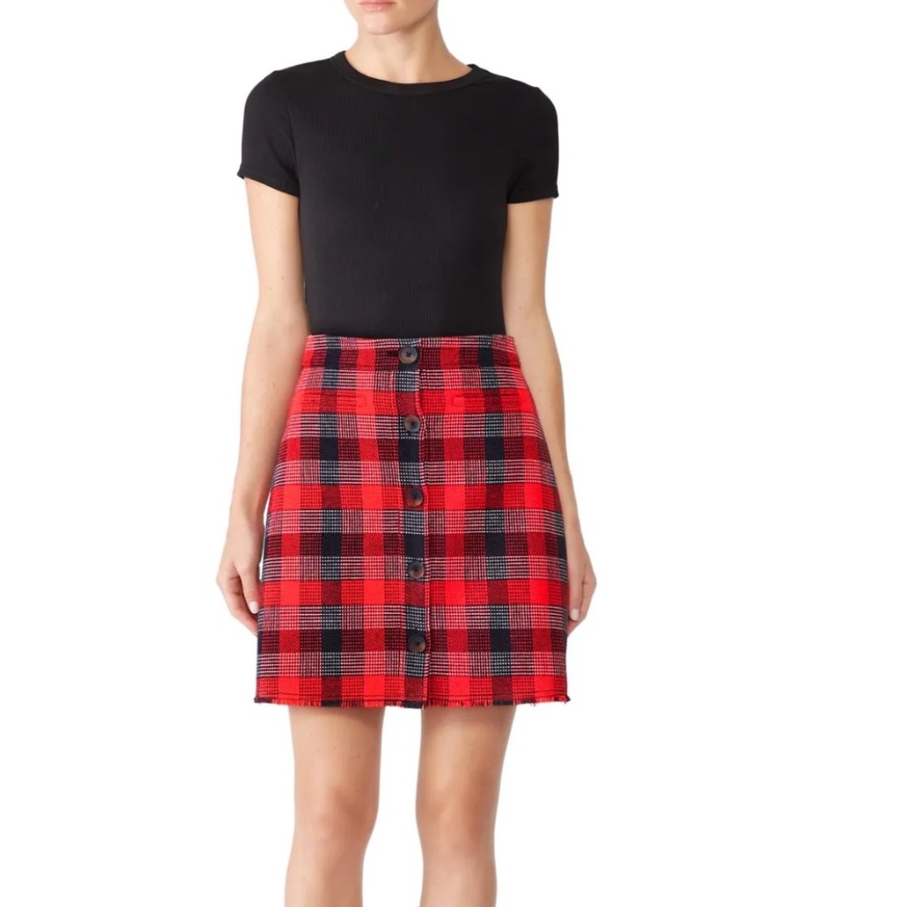 Derek Lam 10 Crosby Plaid Mini Skirt - Size 2